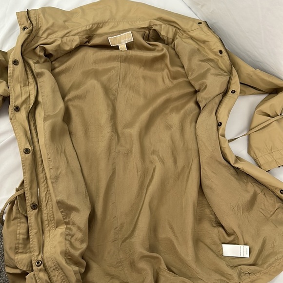 MICHAEL Michael Kors Utility/Anorak/Safari/Cargo Jacket 3/4 length Khaki size L - Picture 6 of 14